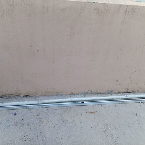 Aluminum sliding window shutters like new, 0.72 x 1.31 m, white