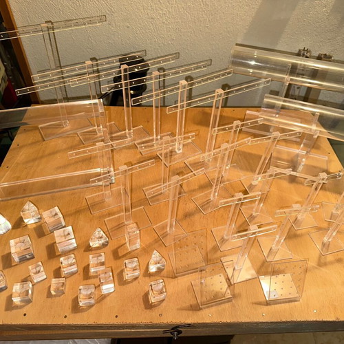 Jewelry stands like new made of plexiglass