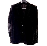  Αντρικό βελούδινο σακάκι Zara, No50, καφέ σκούρο