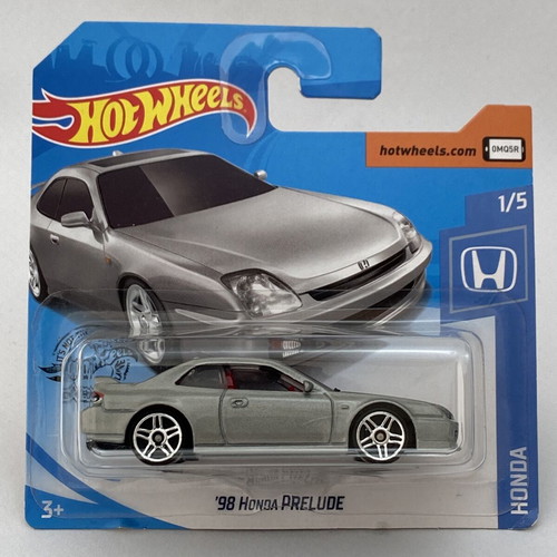 1998 Honda Prelude Hot Wheels diecast car 1:64, silver