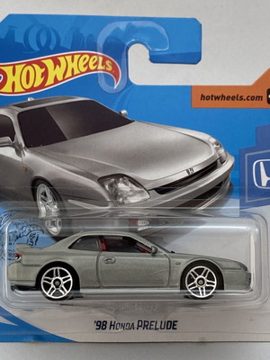 1998 Honda Prelude Hot Wheels diecast car 1:64, silver