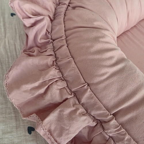 Pink Baby Nest Cocoon like new with pillow and adjustable straps