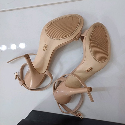 Juicy Couture sandals used, 10cm heel, nude, size 38