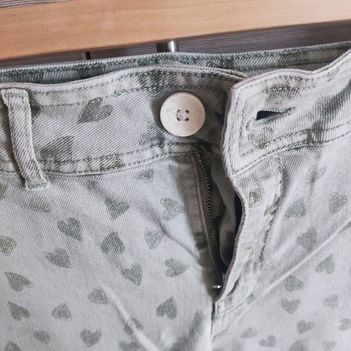 Zara floral jeans used 146 cm for 11 years green