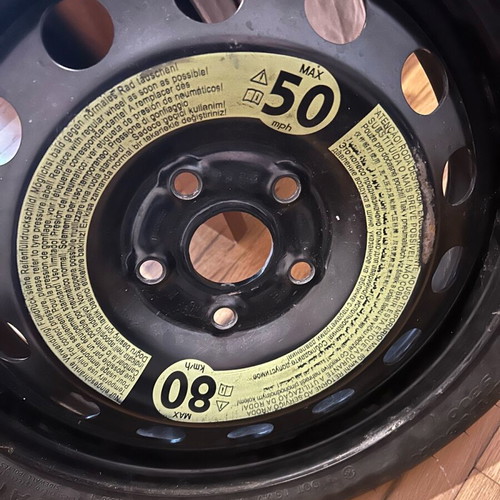 Rim with used tire