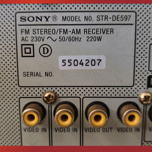 Sony STR-DE597 6.1 Home Cinema Receiver with Original Remote
