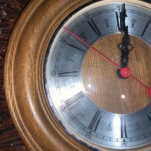 Antique wall clock used, analog