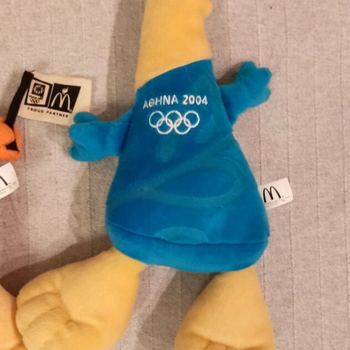 Phoebus and Athens plush toys used 2003 McDonald's