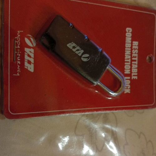 V.I.P. luggage lock new black sealed