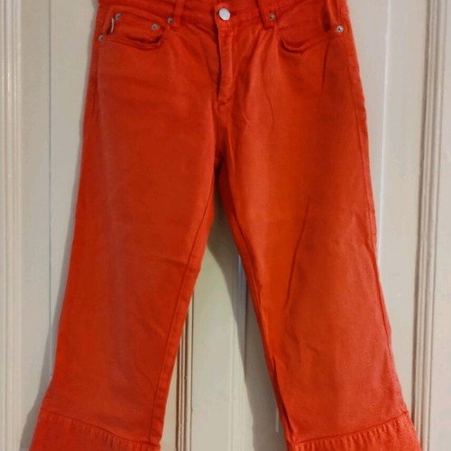 Iceberg orange Capri pants size 28, vintage 00's