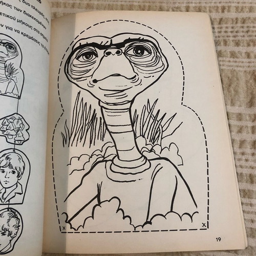 E.T The Extra-Terrestrial illustrated workbook like new