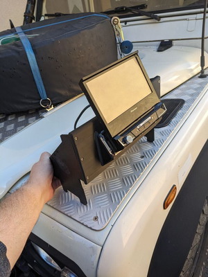 Land Rover Defender Radio Mount New, durable ASA+ material