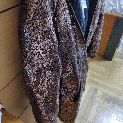 Long brown jacket, size L