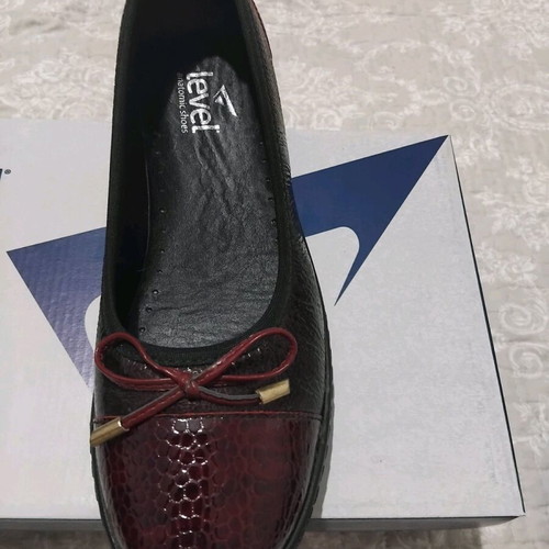 Level Anatomic ballerina shoes size 39 bordeaux leather new