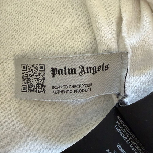 Palm Angels Spray Logo tee size Medium like new, white pink
