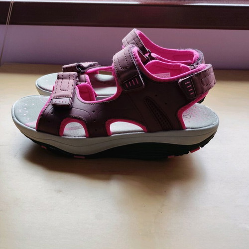 Walkx women women's sandals new, size 41, burgundy and cyclamen