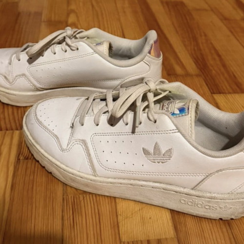 Adidas sneakers used, size 37.5, white