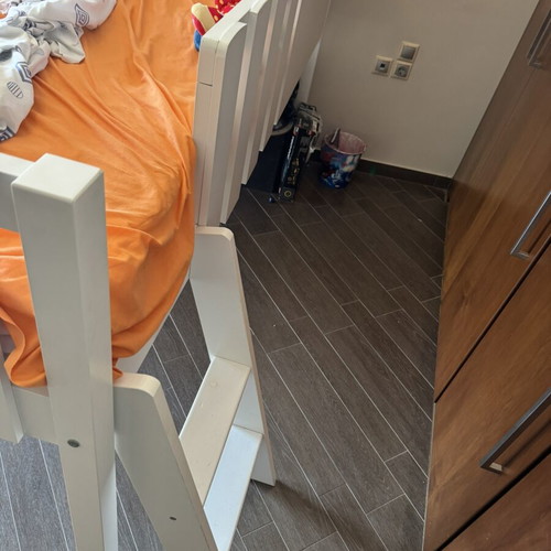Children's bed with integrated desk, Jysk