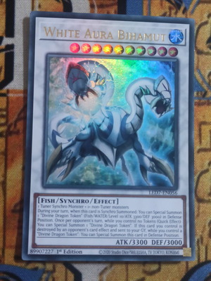 White Aura Bihamut κάρτα Synchro Monster σαν καινούργιο