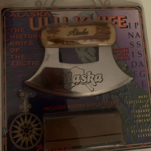 Ulu traditional knife new, Alaska, in its box
