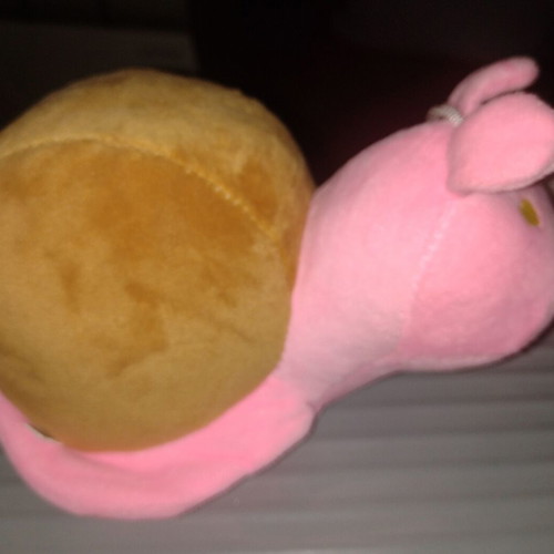 Plush Snail Toy new, soft and cuddly with hanging loop
