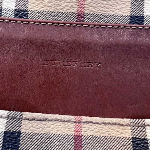 Burberry large messenger bag used with PVC leather trim