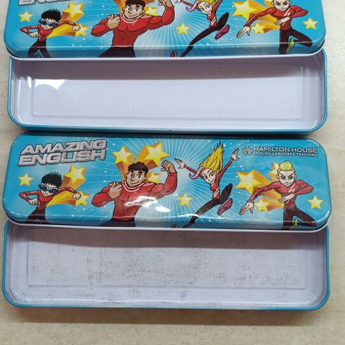 Metal pencil cases used, set of 2 Hamilton House