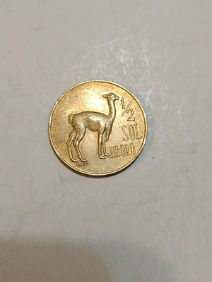 Peru 1/2 Sol de Oro 1972 μεταχειρισμένο με σφάλμα