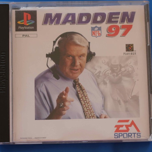 Madden 97 PlayStation 1 used, no manual, black version