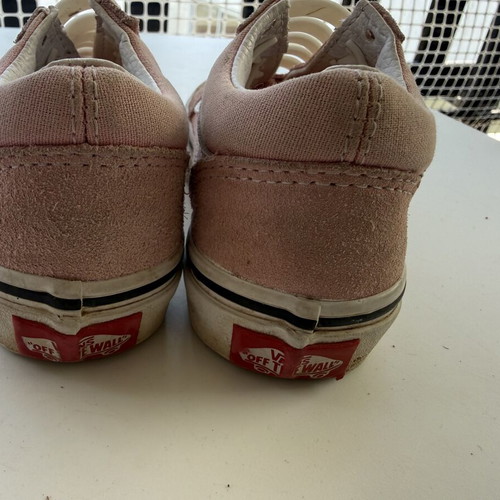 Vans sneakers size 27 used, pink suede with silicone laces