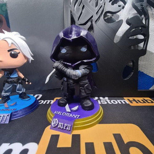 Valorant Chibi Pops used, 3-piece 3D printed set