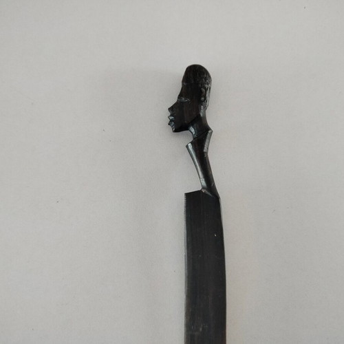 Ebony wood paper cutter used