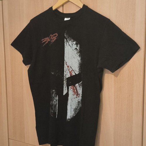 Spartan men's t-shirt size M, like new, black cotton