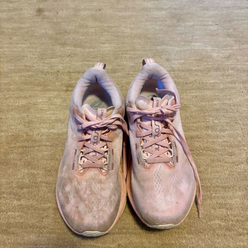 Asics Gel-Nimbus 25 running shoes used, pink/salmon, size 40.5