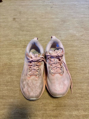 Asics Gel-Nimbus 25 running shoes used, pink/salmon, size 40.5