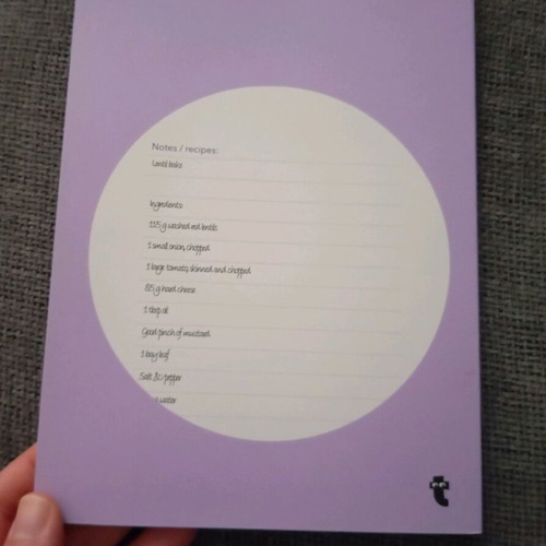 Weekly Meal Planner notebook like new for weekly meal preparation