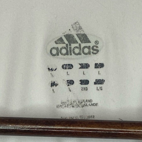 Adidas Climalite sports shirt used, white, size L