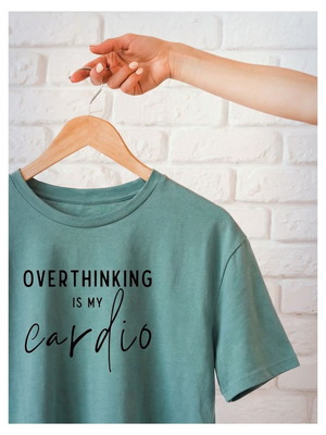 Handmade organic cotton crop top H&M size S turquoise