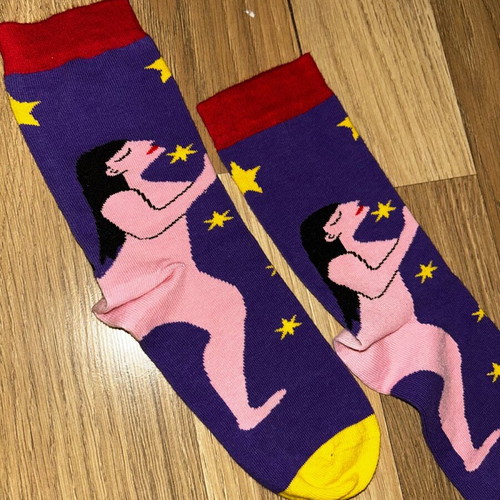 Socks new with funny multicolor design