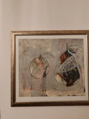 Abstract Style Artistic Print Like New, Framed 75x70 cm