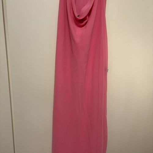 Bershka long airy dress fuchsia pink new, size small