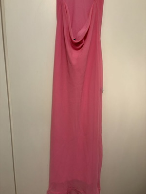 Bershka long airy dress fuchsia pink new, size small