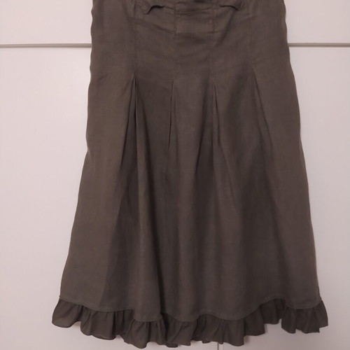 Lussile midi skirt in olive color like new