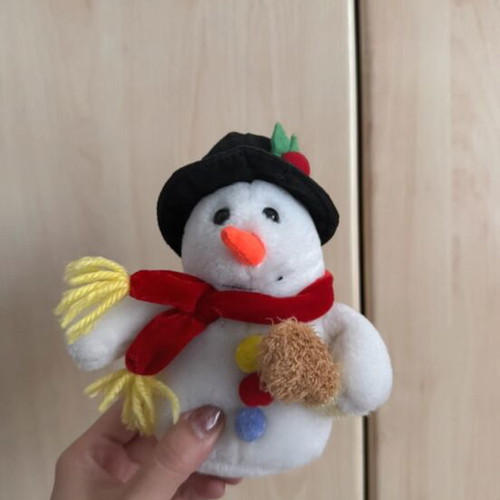 Snowman plush toy like new