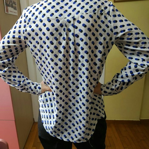 Polka dot white shirt new, New Look, size S-M