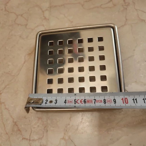 Sukar Inox Stainless Steel Drain Grate 10.3x10.3 cm Φ90 new