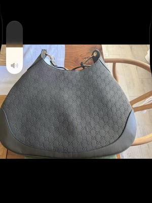 Gucci B Μεσαία Τσάντα Ώμου καινούργια, πράσινη σουέτ με δερμάτινες λεπτομέρειες