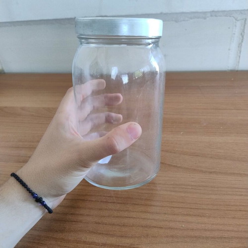 Storage jar with airtight lid used