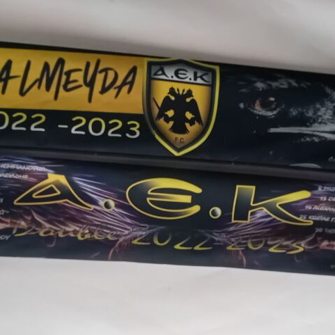 AEK Double-Sided Collectible Scarf 2022-2023 with Matias Almeyda and Roster