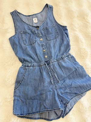 GAP Girls Romper Size 128cm Like New Blue